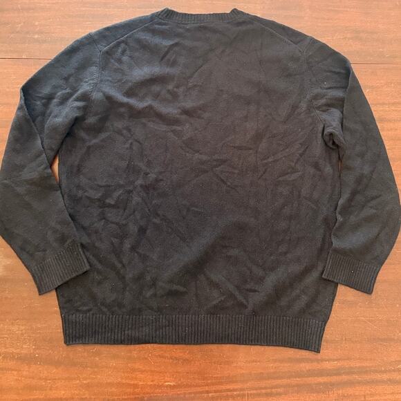 Slate & Stone NWT ($148) | Men's Black Wool Blend Crew Neck Sweater | size XXL - Picture 4 of 6
